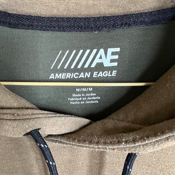AMERICAN EAGLE men's size M hoodie, brown - Picture 2 of 7